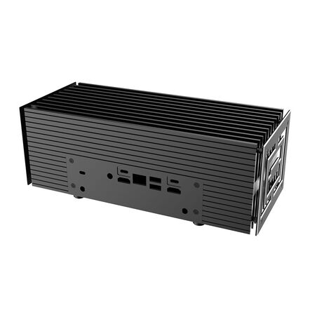 Akasa Turing Duo Pro Aluminium-Gehäuse - für Asus PN52 / PN53 / PN64, schwarz