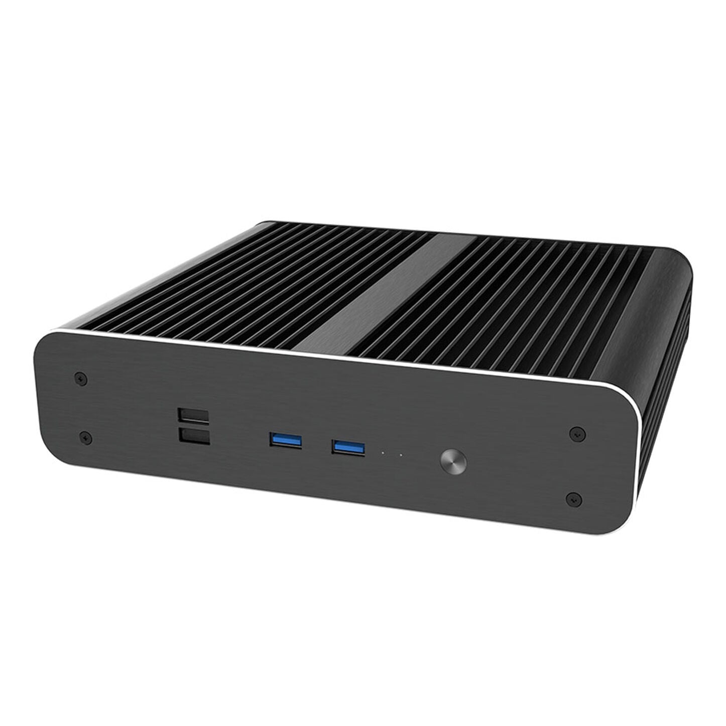 Akasa Euler CTX PC Gehäuse, Fanless Mini-Case, Thin-Mini-ITX - schwarz