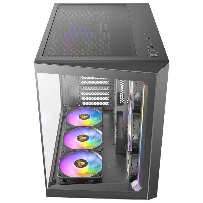 Antec C5 ARGB Midi-Tower, Tempered Glass  - schwarz