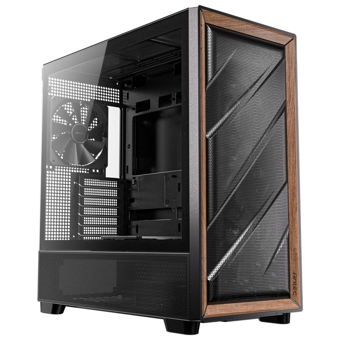 Antec Flux PC-Gehäuse, Midi-Tower, E-ATX, Tempered Glass – Schwarz