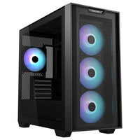 Asus A21 PLUS Mini tour Micro ATX noir avec panneau latéral en verre trempé et USB 3.2 Gen 1 Type-A
