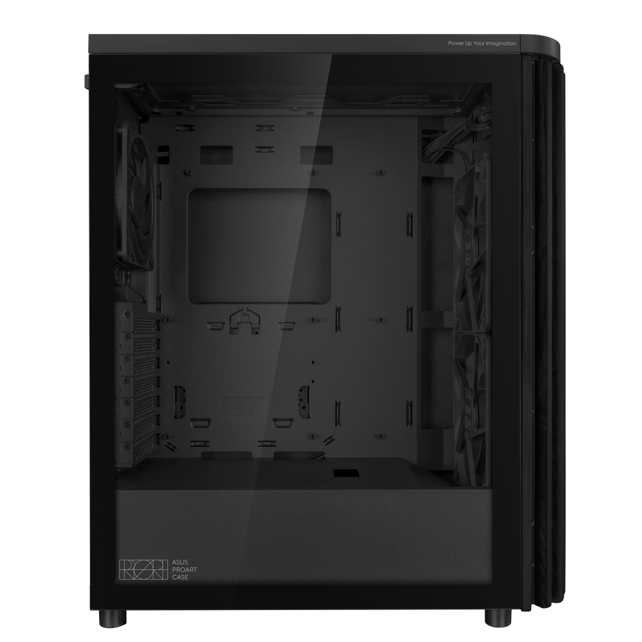 Asus ProArt PA401 Wood Edition ATX Mid Tower Black with Tempered Glass Side Panel