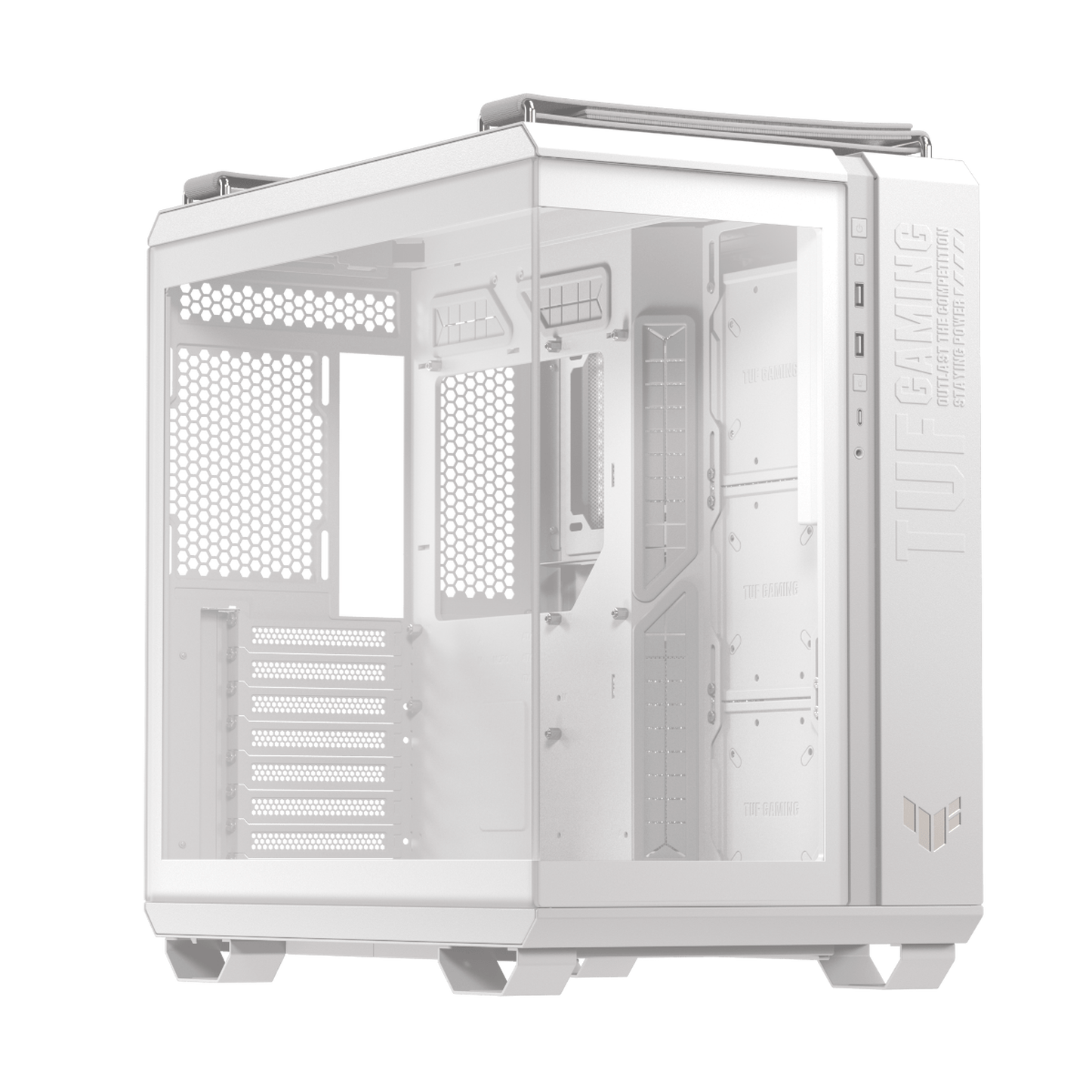 ASUS TUF Gaming GT502 Horizon PC-Gehäuse, Midi-Tower, ATX, Tempered Glass - weiß
