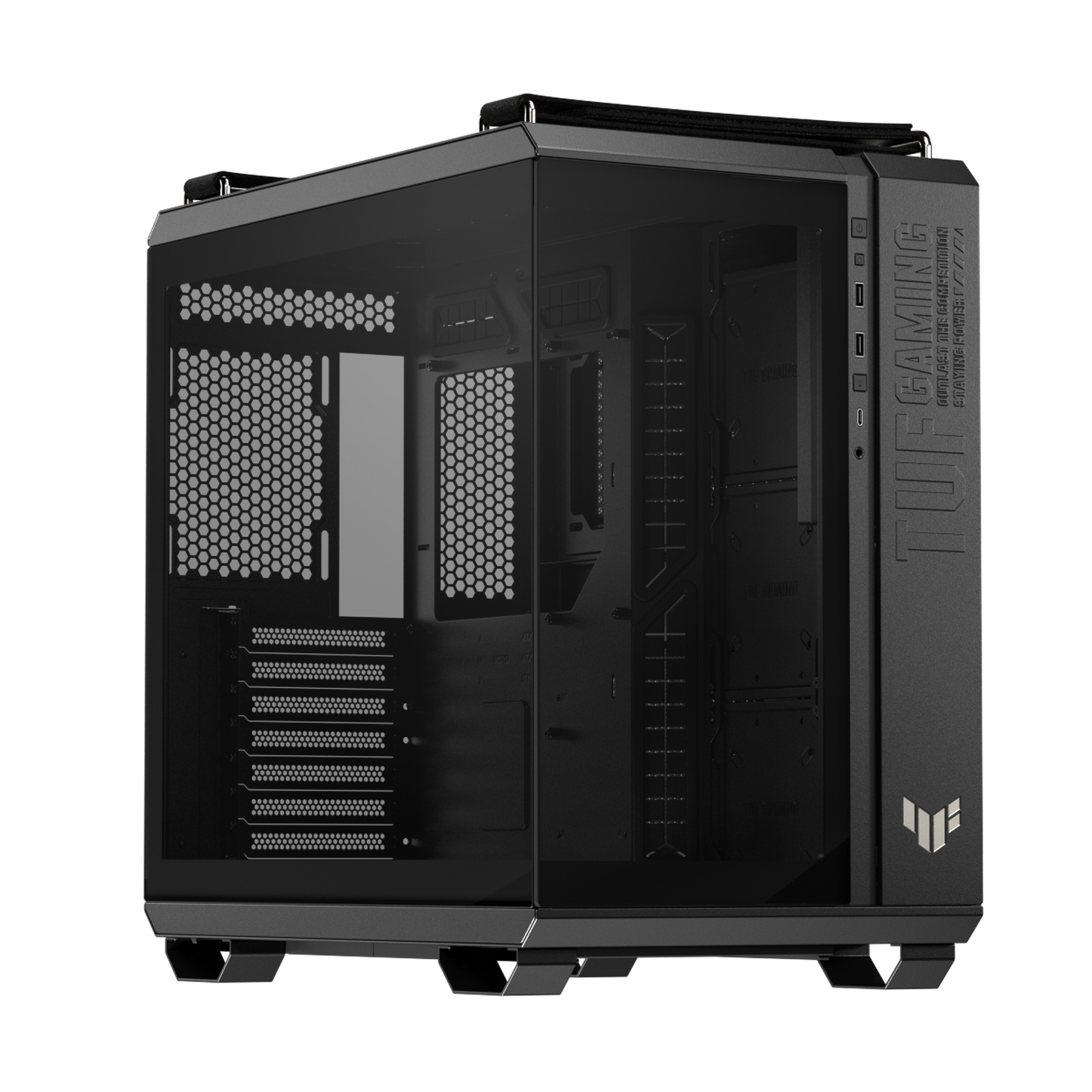 ASUS TUF Gaming GT502 Horizon PC-Gehäuse, Midi-Tower, ATX, Tempered Glass - schwarz