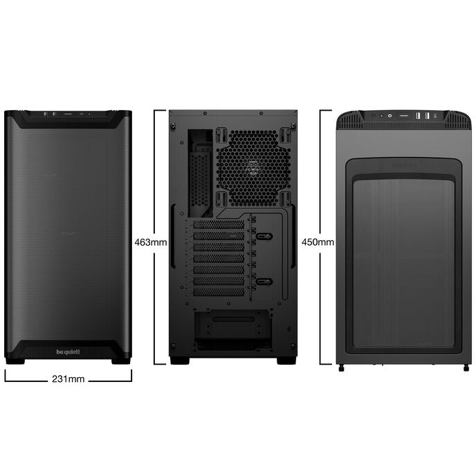 be quiet! Pure Base 501 Airflow Midi-Tower, ATX, Tempered Glass - schwarz