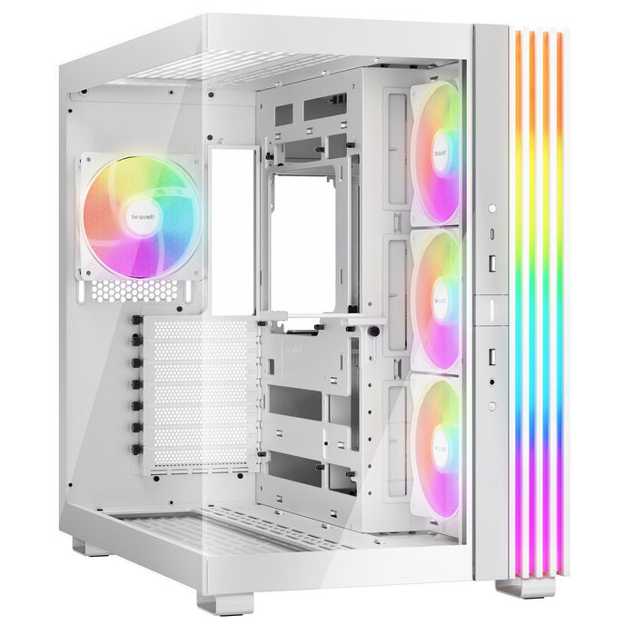 be quiet! Light Base 600 LX Midi-Tower, Tempered Glass, ARGB - weiß