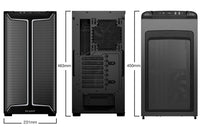 be quiet! Pure Base 501 DX PC-Gehäuse, Midi-Tower, ATX, ARGB, Tempered Glass - schwarz