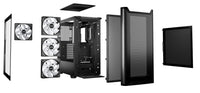 be quiet! Pure Base 501 DX PC-Gehäuse, Midi-Tower, ATX, ARGB, Tempered Glass - schwarz