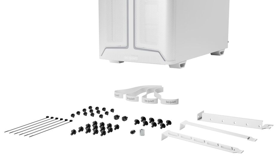 be quiet! Pure Base 501 DX PC-Gehäuse, Midi-Tower, ATX, ARGB, Tempered Glass - weiß