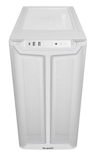be quiet! Pure Base 501 DX PC-Gehäuse, Midi-Tower, ATX, ARGB, Tempered Glass - weiß
