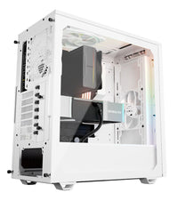 be quiet! Pure Base 501 DX PC-Gehäuse, Midi-Tower, ATX, ARGB, Tempered Glass - weiß