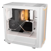 be quiet! Pure Base 501 DX PC-Gehäuse, Midi-Tower, ATX, ARGB, Tempered Glass - weiß