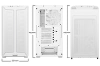 be quiet! Pure Base 501 DX PC-Gehäuse, Midi-Tower, ATX, ARGB, Tempered Glass - weiß