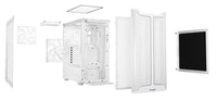 be quiet! Pure Base 501 DX PC-Gehäuse, Midi-Tower, ATX, ARGB, Tempered Glass - weiß