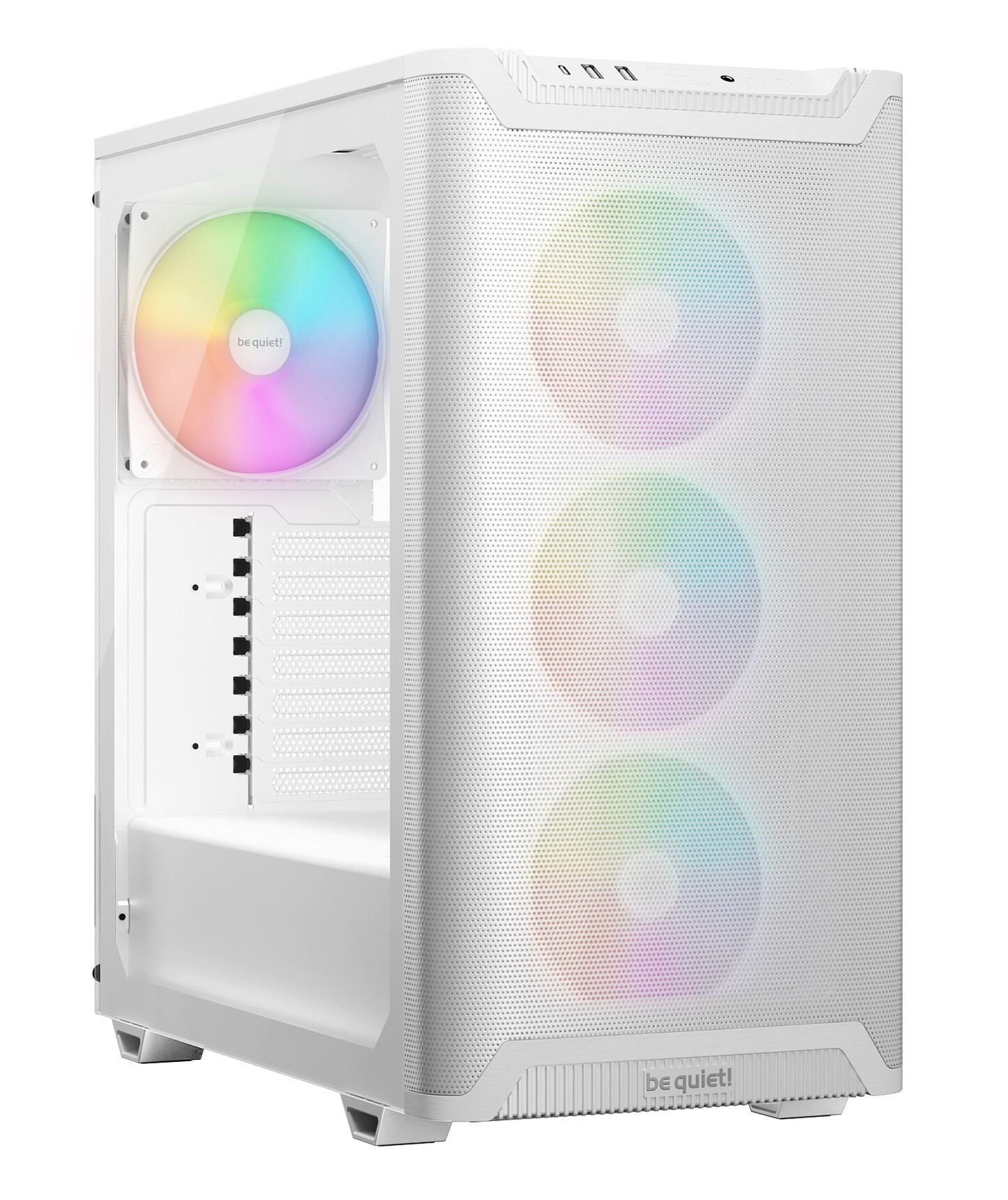 be quiet! Pure Base 501 LX PC-Gehäuse, Midi-Tower, ATX, Tempered Glass - weiß