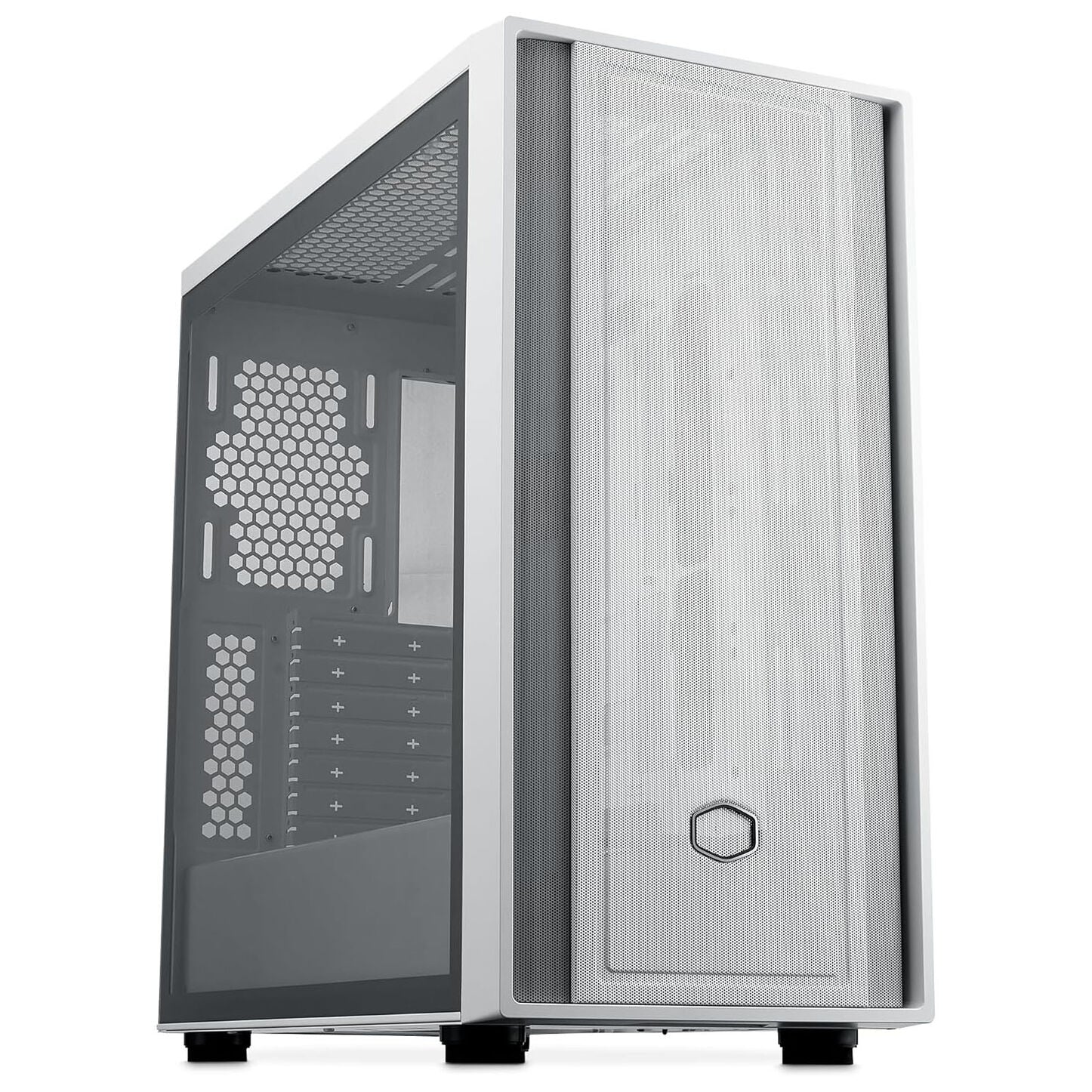 Cooler Master MasterBox 600 Lite PC-Gehäuse, Midi-Tower, E-ATX, Tempered Glass - weiß