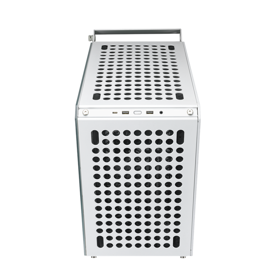Cooler Master Qube 500 Flatpack PC-Gehäuse, Midi-Tower, ATX, Tempered Glass - weiß