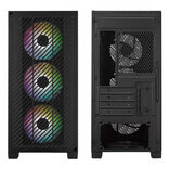 Cooler Master Elite 301 ARGB PC-Gehäuse, Mini-Gehäuse, mATX, Tempered Glass - schwarz