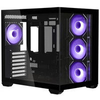 Cooler Master Elite 681 ATX Mid Tower Black with Tempered Glass Side Panel and USB 3.2 Gen 2x2 Type-C, USB 3.2 Gen 1 Type-A