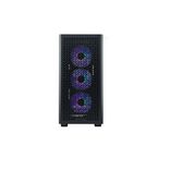 Cooler Master Elite 502 ATX Mid Tower Black with Tempered Glass Side Panel and USB 3.2 Gen 1 Type-C, USB 3.2 Gen 1 Type-A