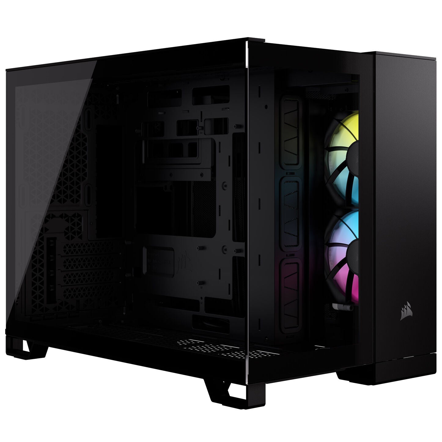 Corsair 2500X Link RGB Micro-ATX Gehäuse, Tempered Glass - schwarz