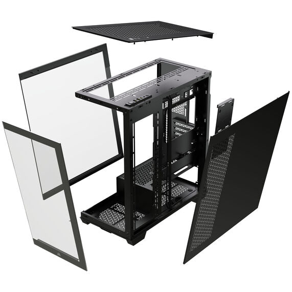 Corsair 3500X Midi-Tower, Tempered Glass - schwarz