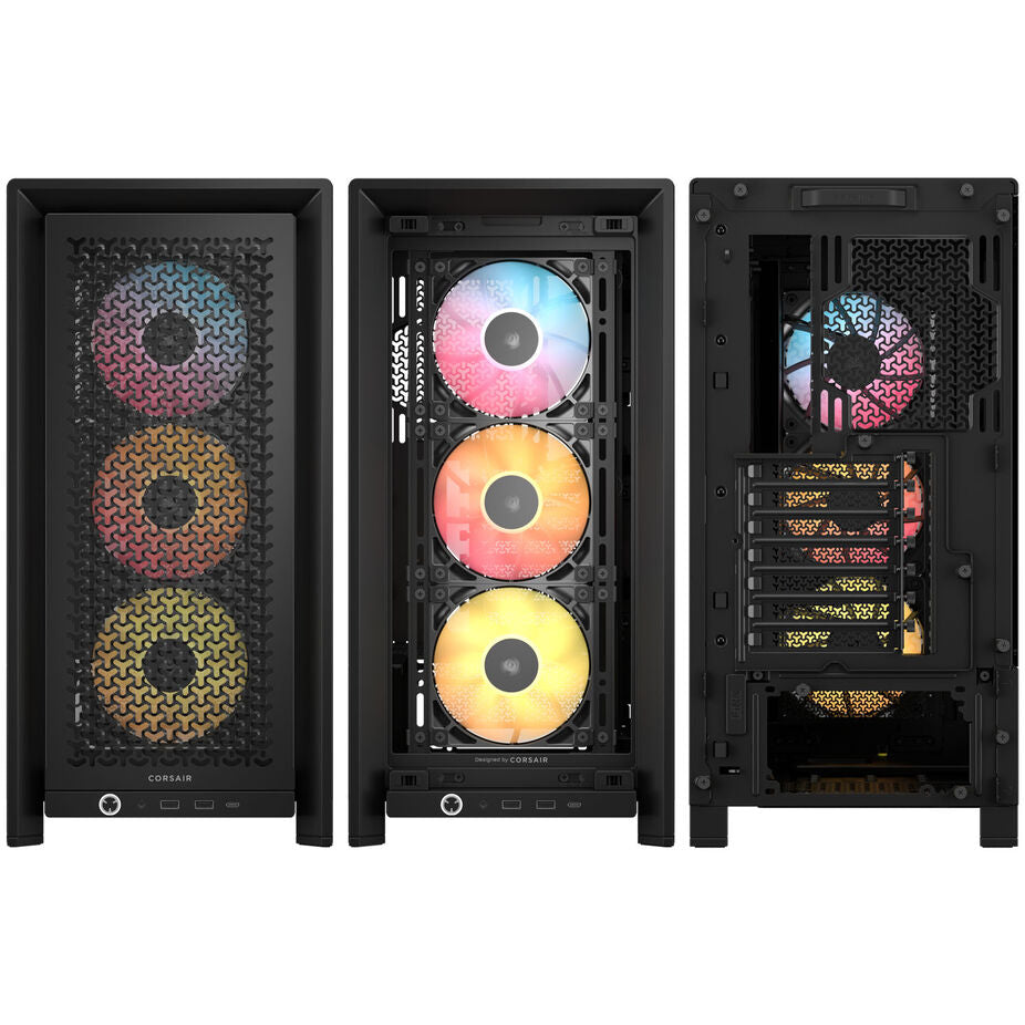 Corsair FRAME 4000D RS ARGB Modular Mid-Tower PC Case - Black