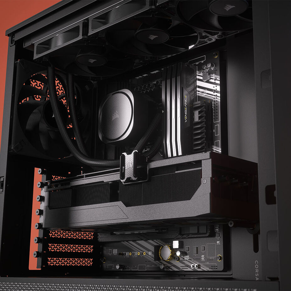 Corsair FRAME 4000D RS ARGB Modular Mid-Tower PC Case - Black