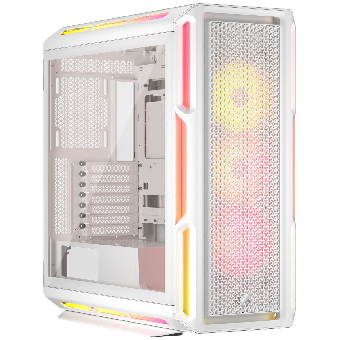 Corsair iCUE LINK 5000T LX PC-Gehäuse, Midi-Tower, E-ATX, RGB, Tempered Glass - weiß