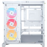 Boîtier PC Moyen Tour Corsair FRAME 4500X RS-R ARGB en Verre Panoramique Blanc