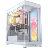Boîtier PC Moyen Tour Corsair FRAME 4500X RS-R ARGB en Verre Panoramique Blanc