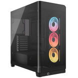 Corsair FRAME 4500X LX-R RGB iCUE LINK Panoramic Glass Mid-Tower PC Case Black