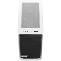 Boîtier mini tour Fractal Design Meshify 2 Mini MicroATX blanc/noir avec panneau latéral en verre trempé, USB 3.2 Gen 2 Type-C et USB 3.2 Gen 1 Type-A