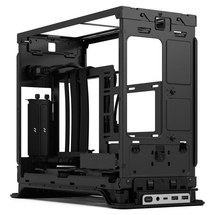 Fractal Design Era 2 Mini-ITX Tower Silver / Brown Mesh Side Panel, USB 3.2 Gen 2x2 Type-C USB 3.2 Gen 1 Type-A