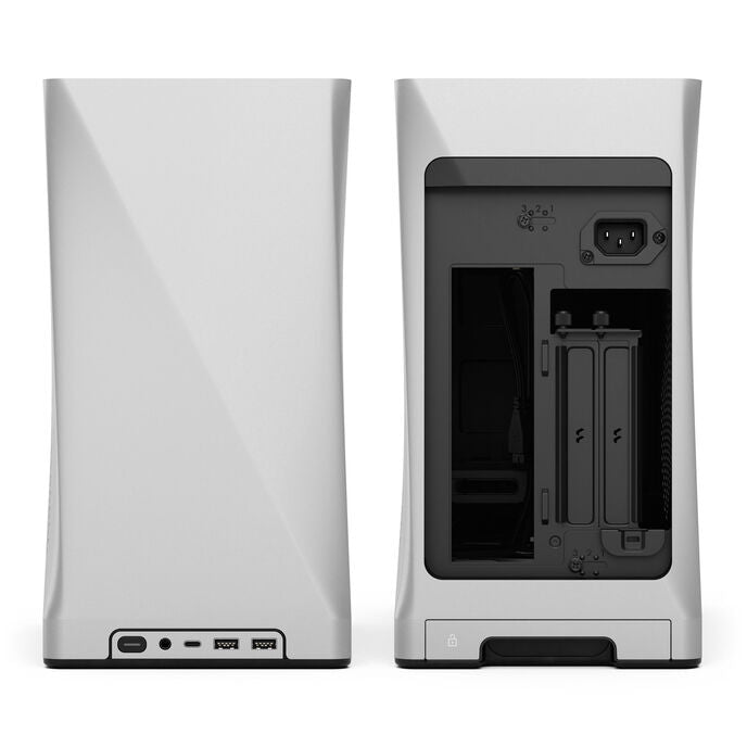 Fractal Design Era 2 Mini-ITX Tower Silver / Brown Mesh Side Panel, USB 3.2 Gen 2x2 Type-C USB 3.2 Gen 1 Type-A
