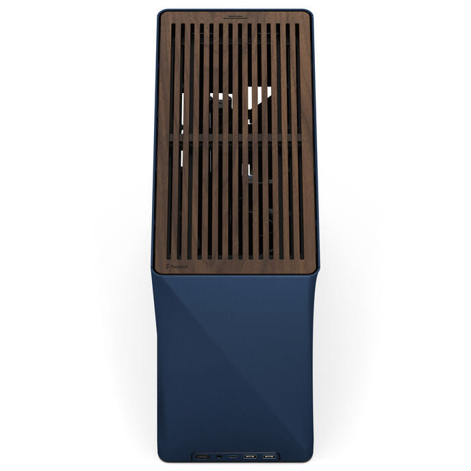 Fractal Design Era 2 Mini-ITX Gehäuse, Walnussholz-Panel – Blau