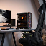 Fractal Design Meshify 3 Ambience Pro RGB ATX Mid Tower noir avec panneau latéral en verre trempé teinté et USB 3.2 Gen 2x2 Type-C, USB 3.2 Gen 1 Type-A