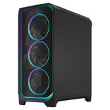 Fractal Design Meshify 3 Ambience Pro RGB ATX Mid Tower noir avec panneau latéral en verre trempé teinté et USB 3.2 Gen 2x2 Type-C, USB 3.2 Gen 1 Type-A