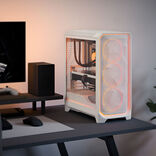 Fractal Design Meshify 3 Ambience Pro RGB ATX Mid Tower White with Tempered Glass Side Panel and USB 3.2 Gen 2x2 Type-C, USB 3.2 Gen 1 Type-A