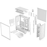 Fractal Design Meshify 3 Ambience Pro RGB ATX Mid Tower White with Tempered Glass Side Panel and USB 3.2 Gen 2x2 Type-C, USB 3.2 Gen 1 Type-A