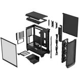 Fractal Design Meshify 3 ATX Mid Tower Black with Tinted Tempered Glass Side Panel and USB 3.2 Gen 2x2 Type-C, USB 3.2 Gen 1 Type-A Front Panel