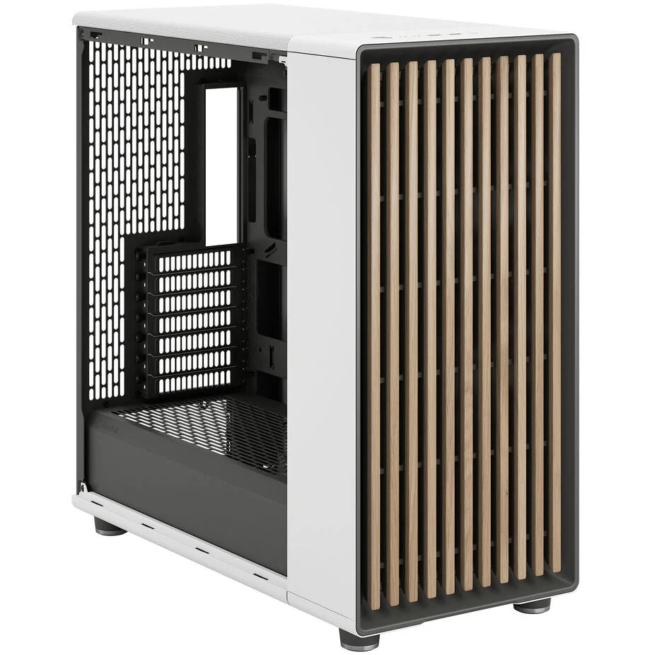 Fractal Design North XL RC ATX Full Tower Chalk White avec panneau latéral en verre trempé et ports USB 3.2 Gen 2 Type-C / USB 3.2 Gen 1 Type-A