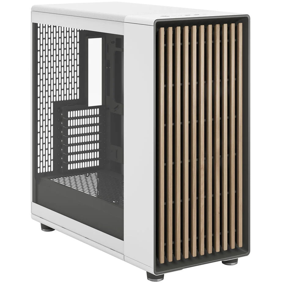 Fractal Design North XL RC ATX Full Tower Chalk White avec panneau latéral en verre trempé et ports USB 3.2 Gen 2 Type-C / USB 3.2 Gen 1 Type-A