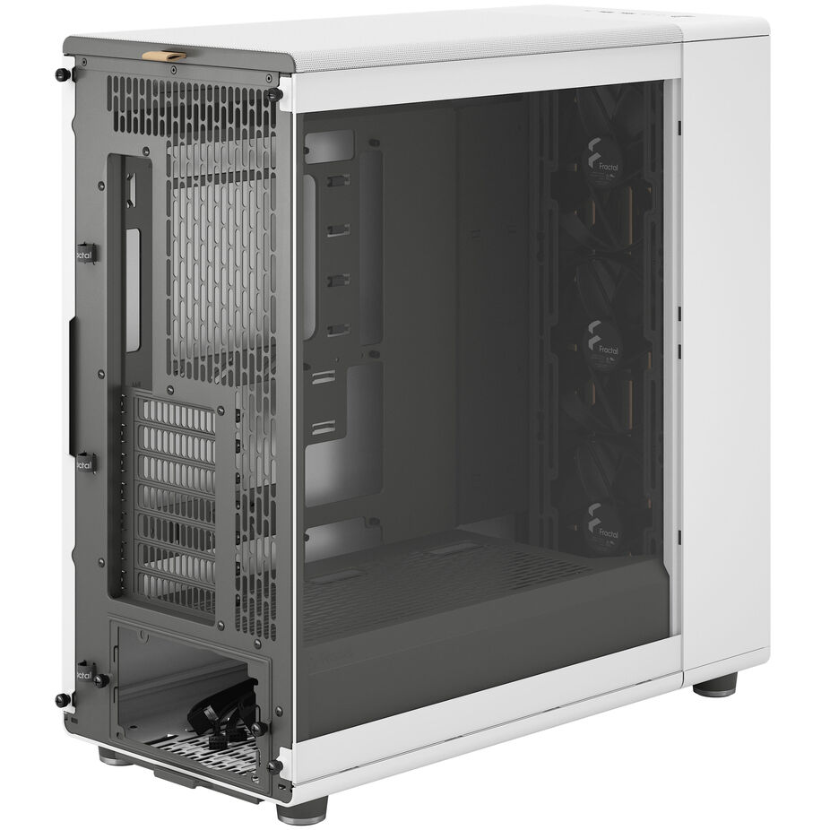 Fractal Design North XL RC ATX Full Tower Chalk White avec panneau latéral en verre trempé et ports USB 3.2 Gen 2 Type-C / USB 3.2 Gen 1 Type-A