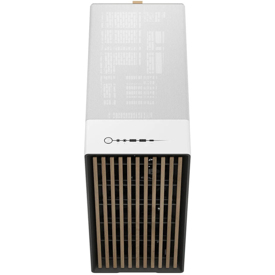 Fractal Design North XL RC ATX Full Tower Chalk White avec panneau latéral en verre trempé et ports USB 3.2 Gen 2 Type-C / USB 3.2 Gen 1 Type-A