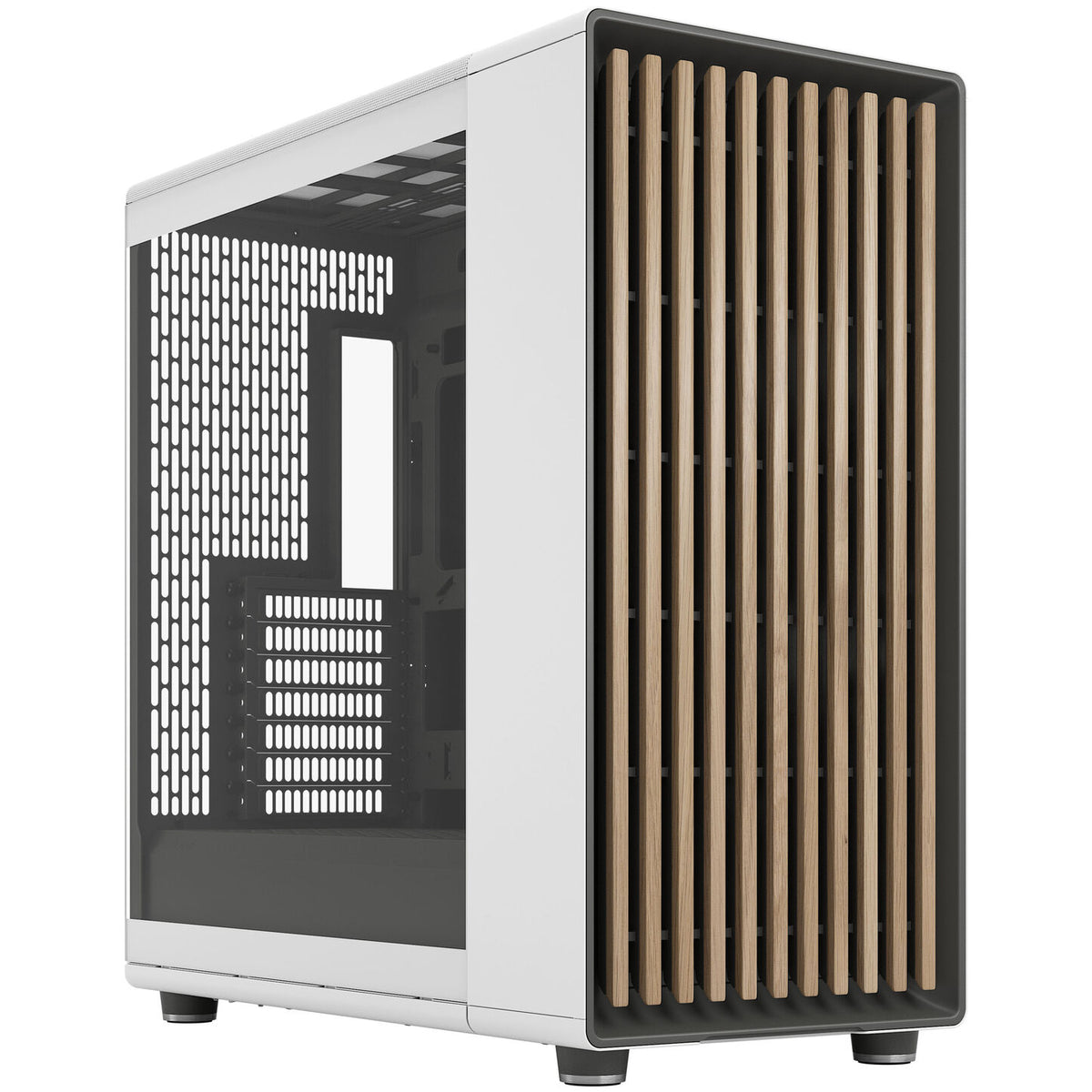 Fractal Design North XL RC ATX Full Tower Chalk White avec panneau latéral en verre trempé et ports USB 3.2 Gen 2 Type-C / USB 3.2 Gen 1 Type-A
