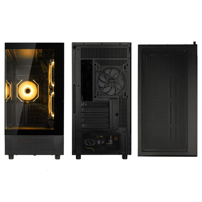 GSI SmartAssembly ARGB Glass Micro-ATX Case - 650W Bronze