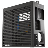 HAVN HS420 Boîtier moyen tour ATX noir avec panneau latéral en verre trempé et panneau avant USB 3.2 Gen 2 Type-C, USB 3.2 Gen 1 Type-A