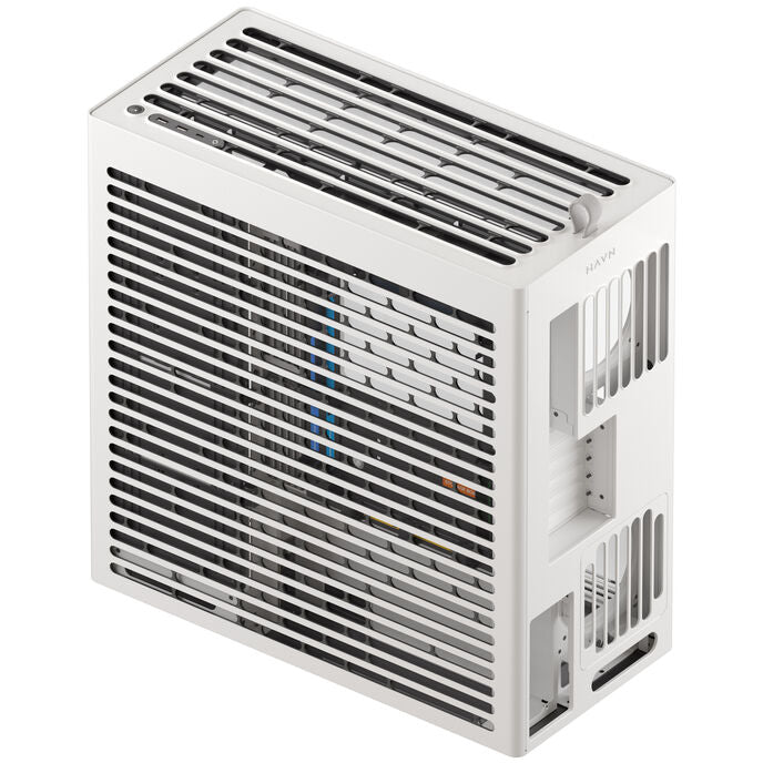 HAVN HS420 VGPU ATX Mid Tower White Tempered Glass Side Panel, USB 3.2 Gen 2 Type-C and USB 3.2 Gen 1 Type-A