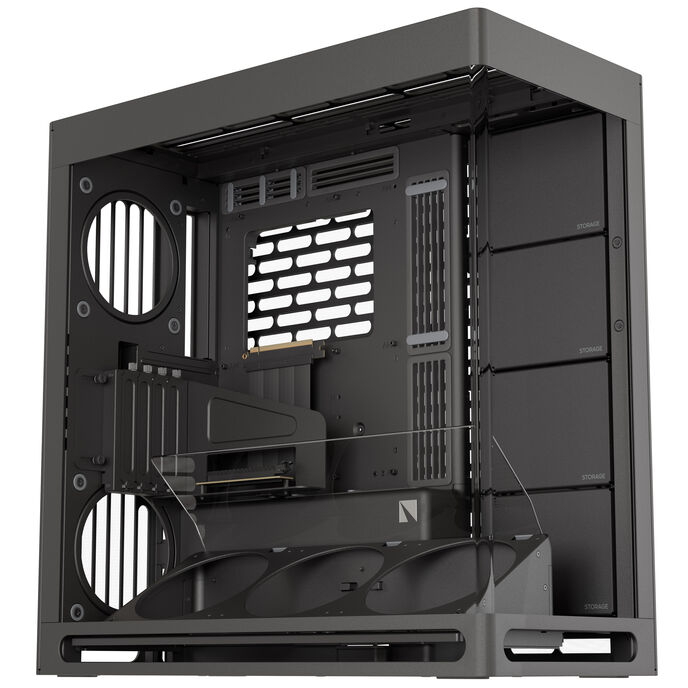 HAVN HS420 VGPU ATX Mid Tower Black Tempered Glass Side Panel, USB 3.2 Gen 2 Type-C and USB 3.2 Gen 1 Type-A